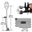 Adjustable 3.5" LED Fill Light with Phone Clamp & Alloy Clip - 4