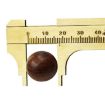 Mini Portable 100mm Brass Vernier Caliper for Jewelry Measuring - 1
