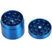 Mini 40mm Blue Zinc Alloy Herb Grinder - 4 Layer Tobacco Cutter - 4