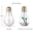 Colorful Light Bulb Shape 400ML Aromatherapy Humidifier (Gold) - 3