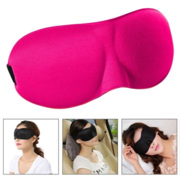 Magenta 3D Cute Eye Mask Portable Sleep Aid for Women - 1