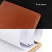 Red Leather Document Folder with A4 Notepad & Calculator - 6