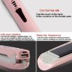 Mini USB Rechargeable Pink Wireless Hair Straightener & Curler - 6