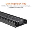 14" Mute Stainless Steel 3-Section Ball Drawer Slides, 35cm Length - 3