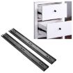 20" Cold Rolled Steel 3-Section Mute Drawer Slides, 50cm Rail - 1