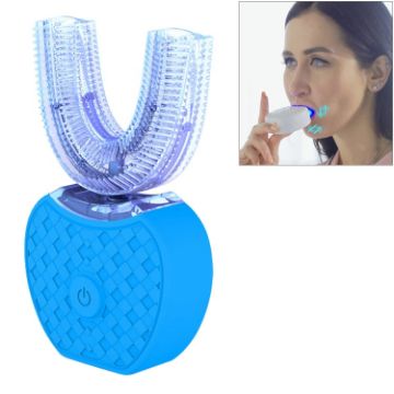 Vwhite Blue Silicone Electric Tooth Instrument with 3 Modes - 1