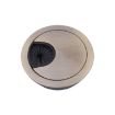 2 PCS Green Bronze Zinc Alloy Desk Hole Cover, 50mm Diameter - 2