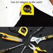 deli Retractable Mini Tape Measure, Portable 10m Pull Ruler - 4