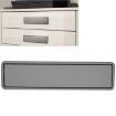 Grey Concealed Recessed Drawer Handle, 160mm Hole Distance - 1