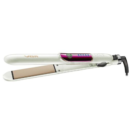 VGR V-509 35W Hair Straightening Curling Iron, 5 Gears, EU Plug, White - 1