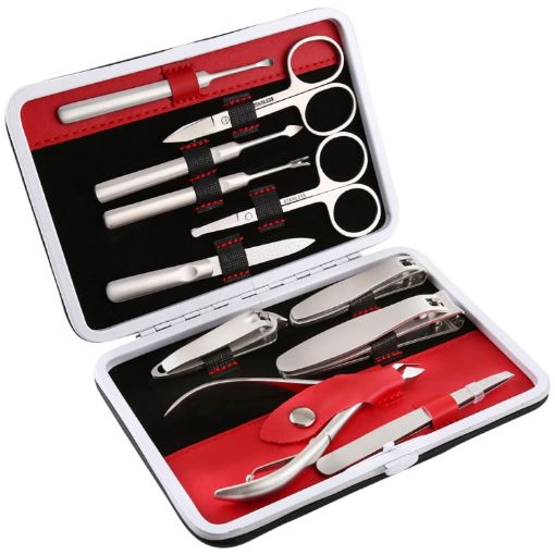 11-in-1 Classic Nail Care Kit: Clippers, Pedicure & Manicure Tools - 1