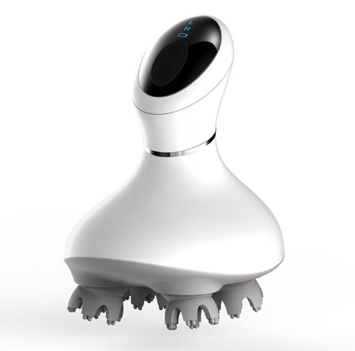 3D Intelligent Electric Scalp Head Massager (White) - 1