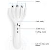 Rechargeable White Mini Portable Multifunctional Head Massager Comb - 3
