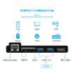 ROCKETEK SK-S5HL RJ45 USB 3.0 HDMI SD/TF Card Reader HUB 4K Adapter - 5