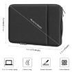 HAWEEL Black Laptop Sleeve Briefcase for 12.5-13.5 Inch Laptop - 2