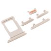 White SIM Card Tray + Side Key for iPhone 11 - 3