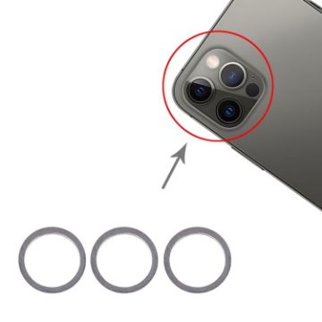 3 PCS Rear Camera Glass Lens Protector for iPhone 12 Pro (Graphite) - 1