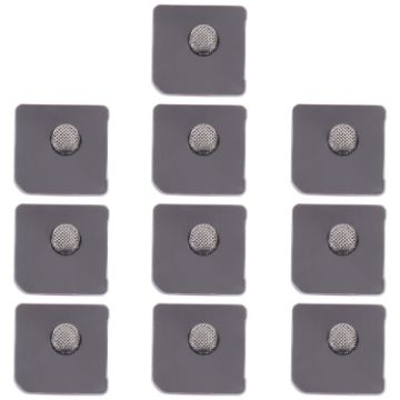 Microphone Dustproof Mesh 10 PCS for iPhone 12/12 Pro (Black) - 1