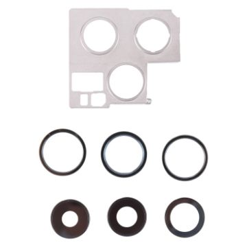 Green Camera Lens Cover with Retaining Bracket for iPhone 13 Pro Max - 1