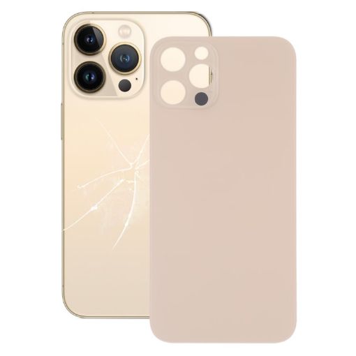 Gold Easy Replacement Camera Hole Glass Back for iPhone 13 Pro - 1