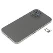 iPhone 12 Pro Max Battery Back Cover with Keys & Flex Cable (Black) - 2