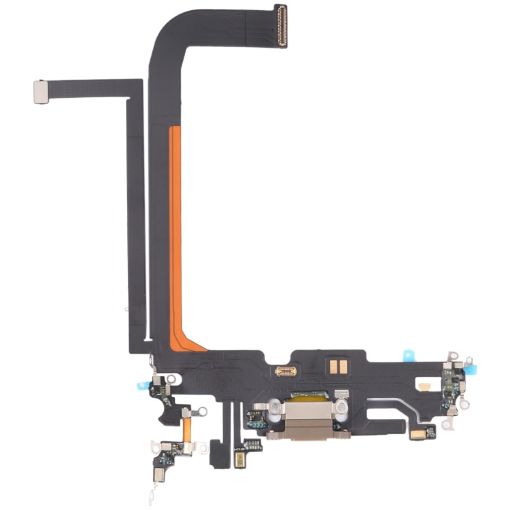 Gold Charging Port Flex Cable for iPhone 13 Pro Max - 1