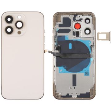 iPhone 13 Pro Gold Battery Back Cover with Flex & Wireless Module - 1