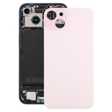 iPhone 15 Plus Pink Glass Battery Back Cover - 1