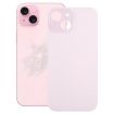 iPhone 15 Pink Glass Back Cover with Big Camera Hole Replacement - 1
