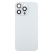 iPhone 15 Pro Max Glass Back Cover with Lens (White) - 2