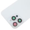 iPhone 15 Pro Max Glass Back Cover with Lens (White) - 4