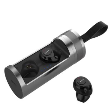 SARDiNE F8 TWS Bluetooth V5.0 Earphones with Charging Box (Grey) - 1