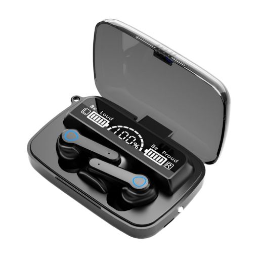 M19 TWS Bluetooth 5.1 Earphone with Charging Case, Touch & Siri Support - 1