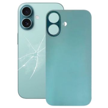 iPhone 16 Green Glass Back Cover with Large Camera Hole Replacement - 1