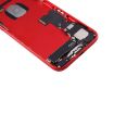 Red iPhone 7 Battery Back Cover with Card Tray Assembly - 5