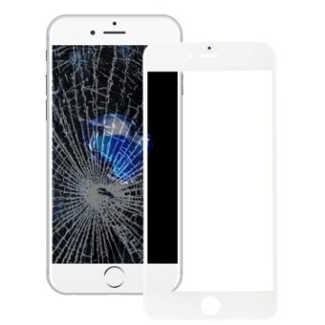 iPhone 7 Plus White Outer Glass & Bezel Frame with OCA Adhesive - 1