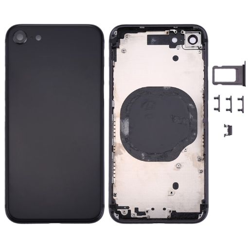 iPhone 8 Black Back Housing Cover - 1