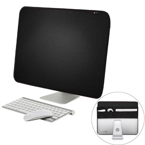 27" iMac Dustproof Cover with Pockets, 68x48.2cm, Black - 1
