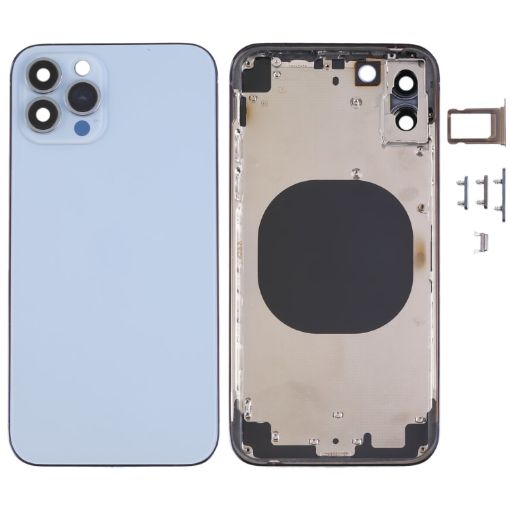 iPhone X Blue Back Housing Cover, iP13 Pro Look-Alike Design - 1
