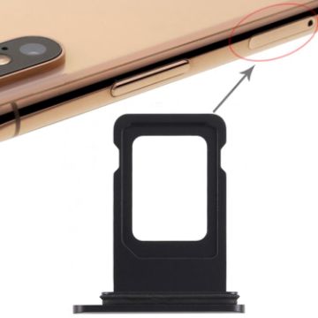iPhone XR SIM Card Tray (Single SIM) - Black - 1