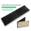 F66 Silver Foldable Bluetooth Wireless Keyboard for Android/Windows/iOS - 4