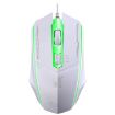 Chasing Leopard 199 Wired Gaming Mouse, 1600DPI, LED, White, 1.3m Length - 2
