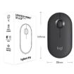 Logitech Pebble Black Bluetooth Wireless Mouse, 1000DPI, 10m Range - 5