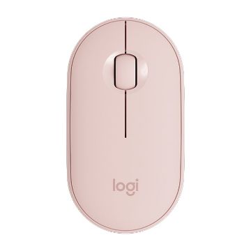 Logitech Pebble Pink Wireless Bluetooth Optical Mouse, 1000DPI, 10m Range - 1