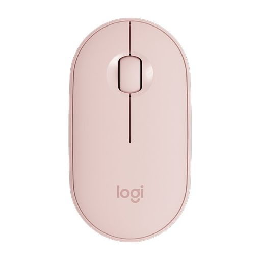 Logitech Pebble Pink Wireless Bluetooth Optical Mouse, 1000DPI, 10m Range - 1
