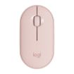 Logitech Pebble Pink Wireless Bluetooth Optical Mouse, 1000DPI, 10m Range - 2
