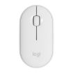 Logitech Pebble Thin Wireless Bluetooth Mouse, 1000DPI, White - 1