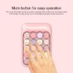 Ajazz AK18 Mini Wireless Pink Numeric Keyboard with Mixed Color Keys - 3