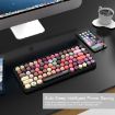 Ajazz 308I Wireless Keyboard for Tablet, Phone, PC, Office (Black) - 3