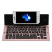 F18 Ultra-slim Bluetooth Wireless Keyboard, 58 Keys, Rose Gold - 2